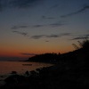 Západ slunce u moře v Chorvatsku